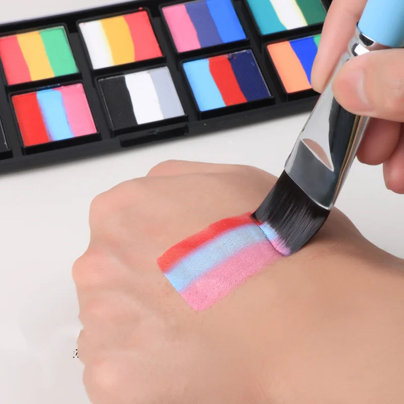 Profesjonalny zestaw pędzli do makijażu scenicznego i ciała, 7/10/17 sztuk, do malowania twarzy, płatków, kopułek, wytłaczania i linii, narzędzie do makijażu artystycznego.