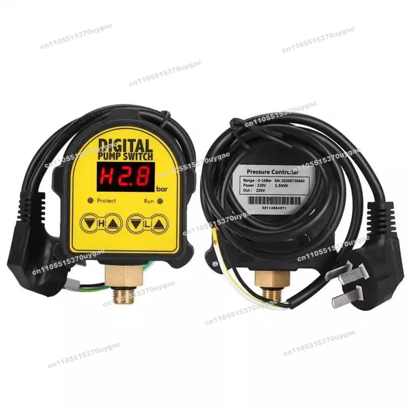 Suitable for Pump on/off Control 220V Automatic Air Pump Pressure Controller Switch 0-10 Bar 1/2 'interface