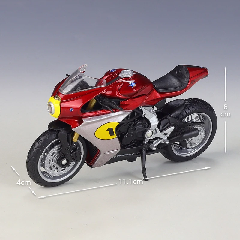 Welly 1:18 MV Agusta F3 F4 Superveloce AGO alloy Model Motorcycle Model Motor Bike Miniature Race Toy For Gift Collection