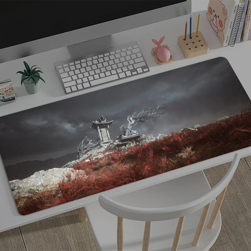 Gaming Mouse Pad B-black Myth Wukong Office Carpet Mouse Mats Gamer Desk Accessories Computer Table Pads PC carpet game Mousepad