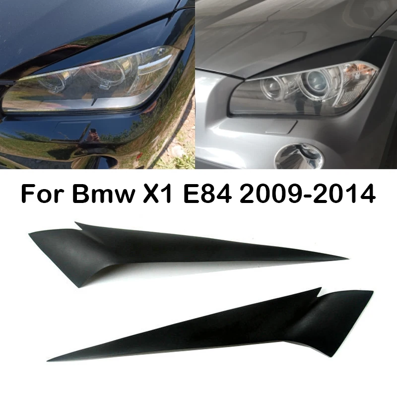 

Car Front Headlight Eyebrows Cover Eyelids Trim Carbon Fiber Matt Black Car Styling For Bmw X1 E84 2009 2010 2011 2012 2013 2014