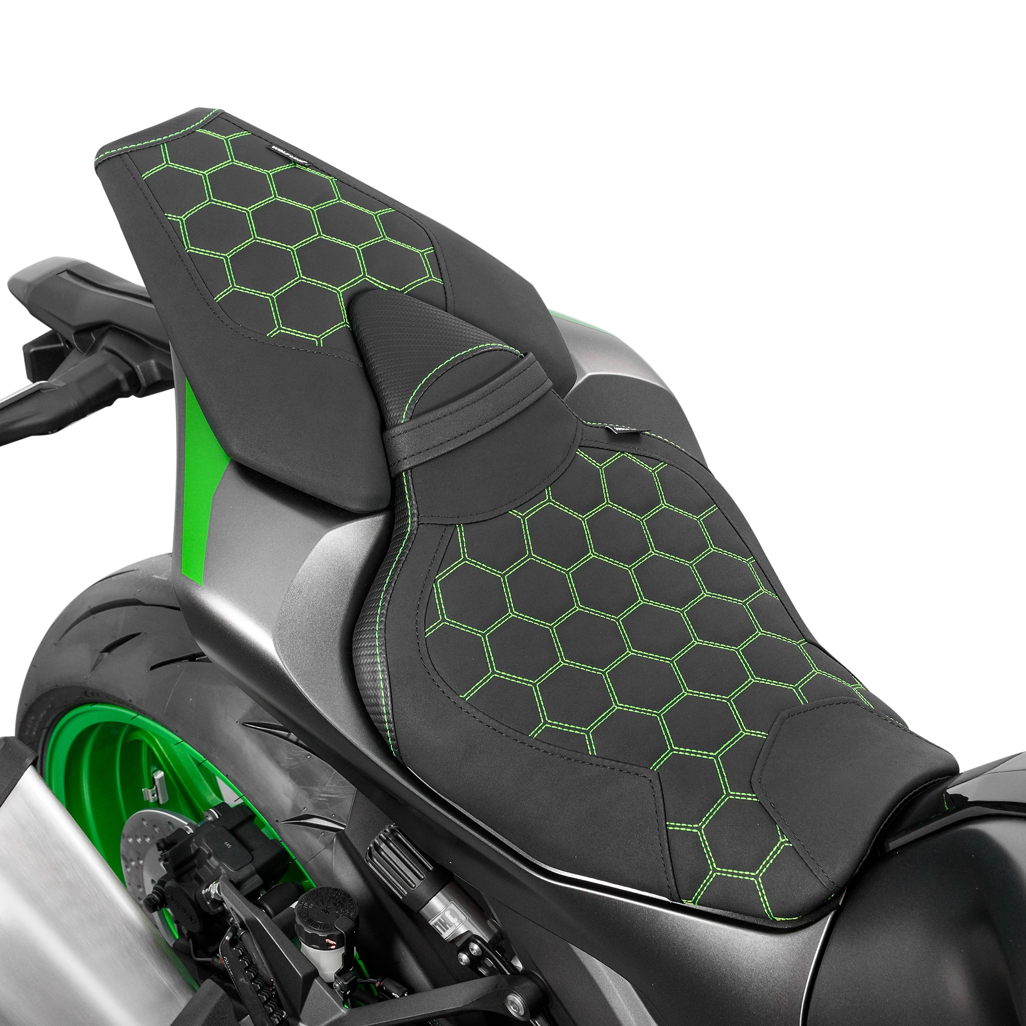 WOLFLINE Vorder- und Rücksitzkissen für Kawasaki Z1000 2014-2025, Doppelsitzsattel für Fahrer und Beifahrer, tolles Upgrade, Komfort-Upgrade für lange Motorradreisen.