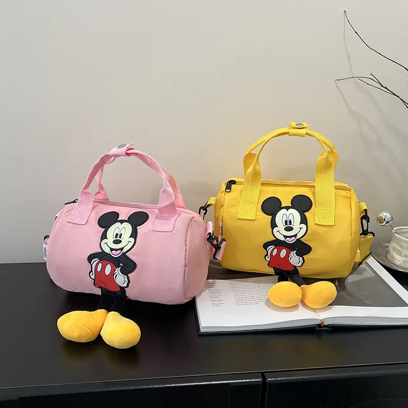 Disney 2025 nouveau sac à bandoulière pour femme Mickey Mouse mignon dessin animé sac de messager décontracté Mini sac Parent-enfant sac à main cadeau d'anniversaire