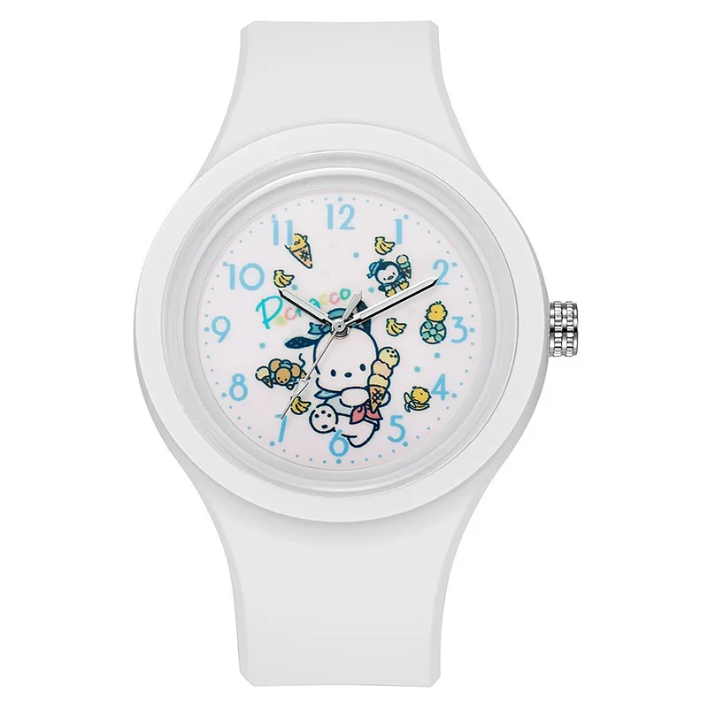 Orologi per bambini Sanrio Kuromi Hello Kitty cinturino in silicone al quarzo Cartoon Melody orologio da polso per ragazze regali di compleanno per bambini