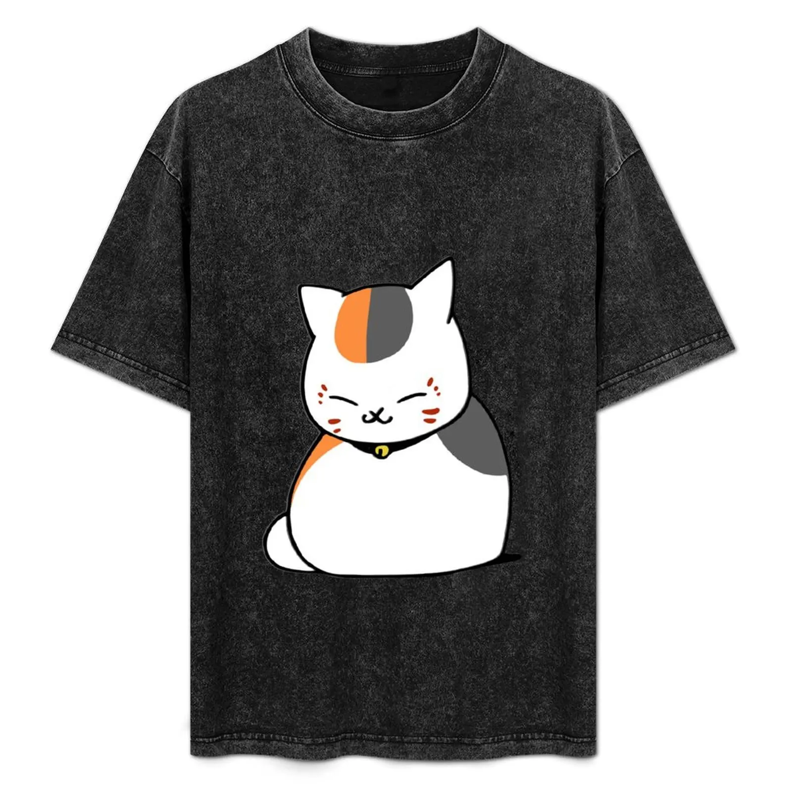

Sleepy Manjuu (aka Nyanko Sensei) T-Shirt Casual Soft Cotton Short Sleeve Tee