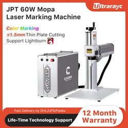 Cloudray Laser Marking Machine JPT M7 MOPA Laser 60W for Marking Color Deep Engrave DIY Marking Metal Card Pet ID Tag