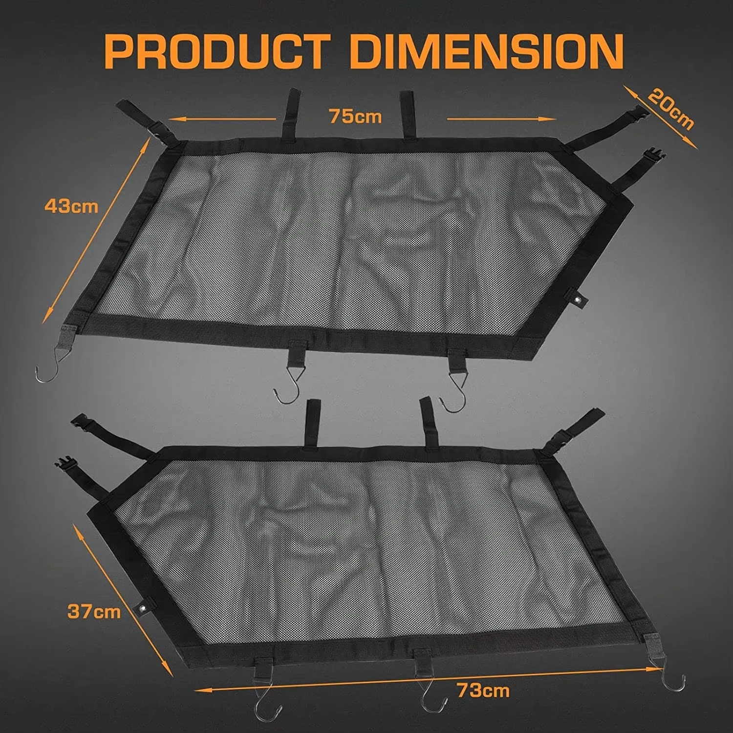 1KIT UTV Right & Left Window Net For Can-Am Maverick X3 2017-2021 Window Shade Shield Roll Cage Mesh Net Door Scratch Prevention