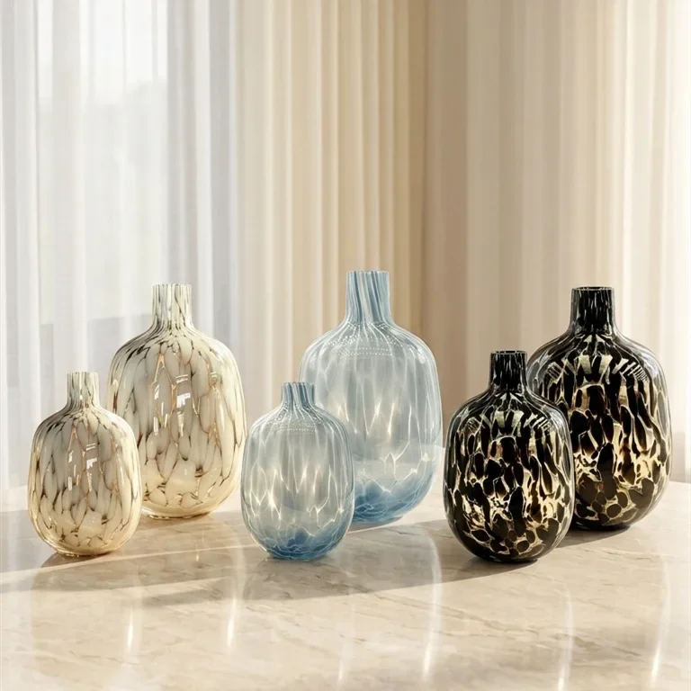 Transparent Spots Flower Vase Glass Vase Floral Accessories Terrarium Home Decoration Accessories Flowerpot Vases Pots