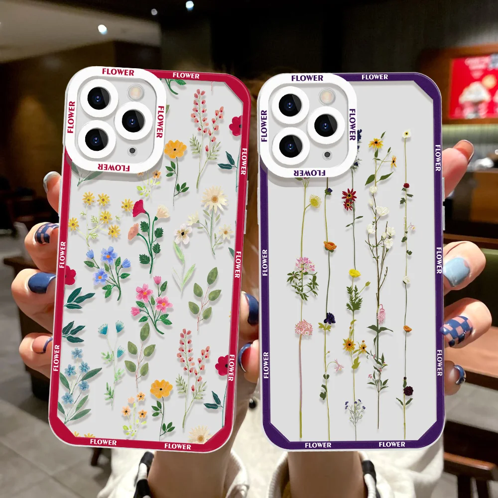 Flower For Redmi Note 10 Pro Case For Xiaomi Redmi Note 9 8 11 12 13 Pro 5G 11S Case Poco X3 X4 X5 X6 Pro Mi 11T 12T Pro 11 Lite