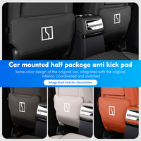 Car Seat Back Leather Kid Anti Kick Anti-Mud Mat Storage Bag For Zeekr 001 009 2022 2023 2024 X EV 2021-2023 Krypton