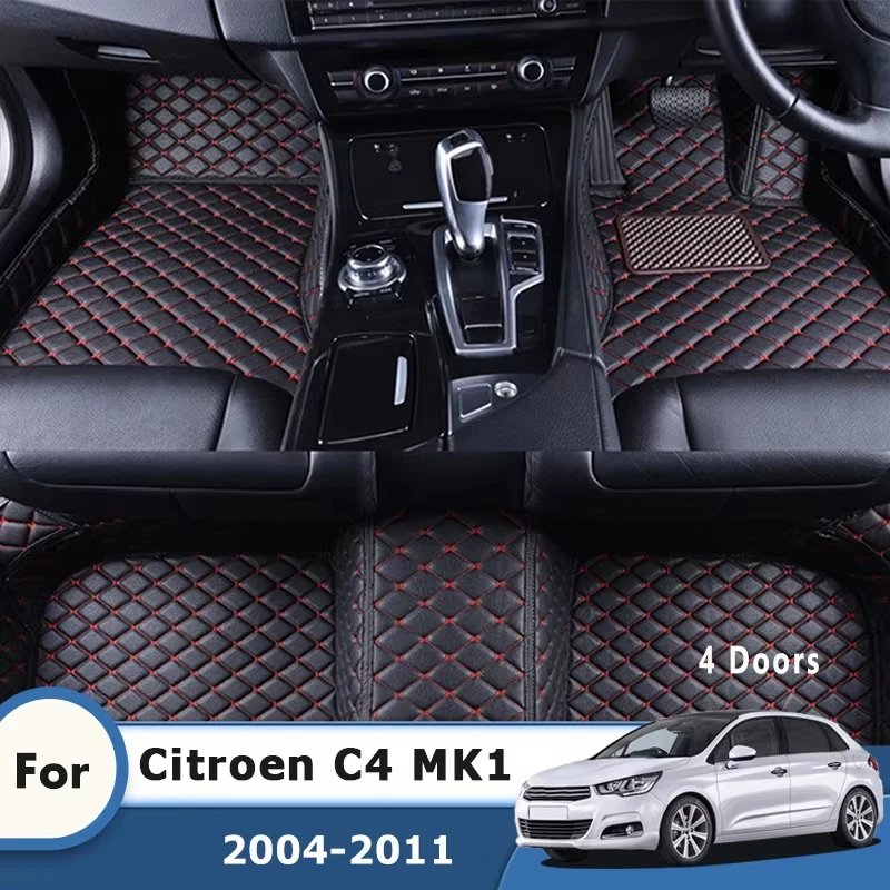 

Ковры на заказ для Citroen C4 MK1, 4-дверные, 2011 2010 2009 2008 2007 2006 2005 2004, автомобильные коврики, аксессуары для интерьера, накладки