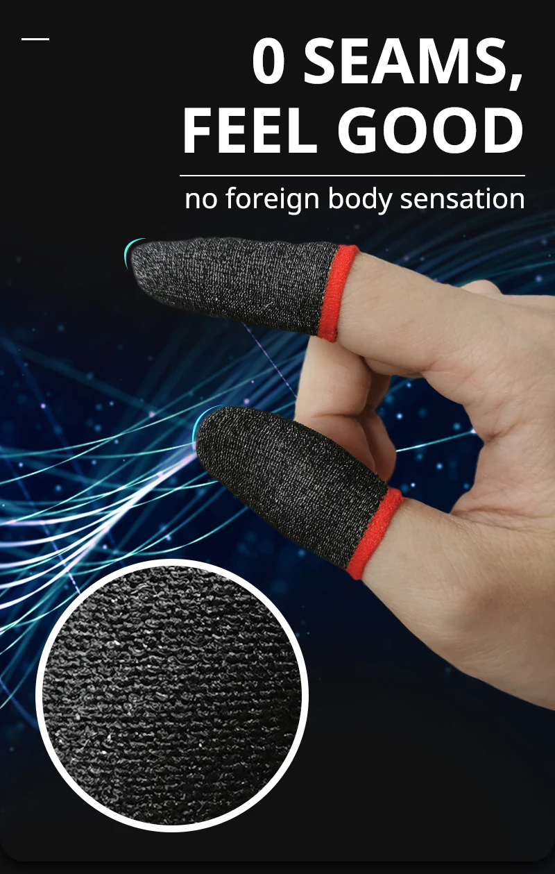 10–20 Paar Gaming-Fingerspitzenhandschuhe für PUBG Mobile Games, Touchscreen-Fingerabdeckung, schweißfest, rutschfest, Touchscreen-Fingerhandschuhe – Detail 6