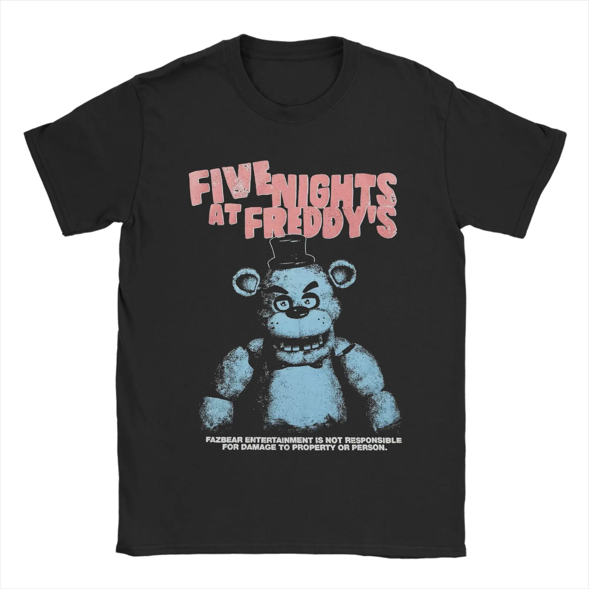 

Novelty Springtrap Five Nights At Freddys Retro Style T-Shirts for Men Round Collar Pure Cotton T Shirts Short Sleeve Tees