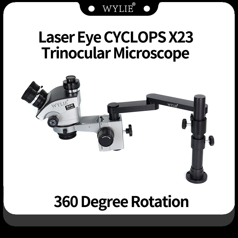 

WYLIE X23 Universal Swing Arm Microscope Phone Repair Continuous Zoom 360 Degree Rotation Ultra High Definition Microscope