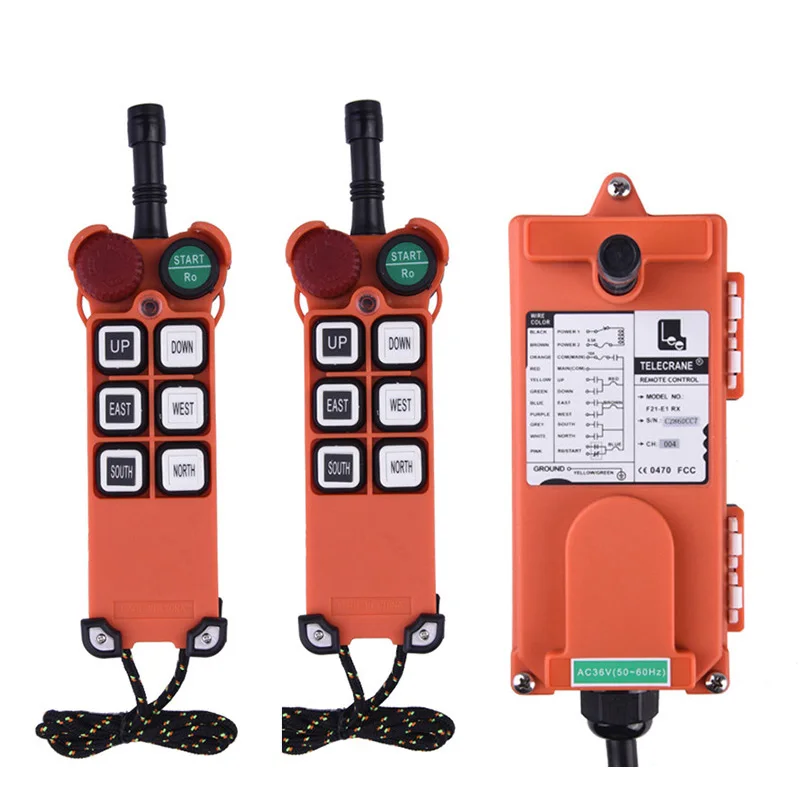 

F21-E1 Wireless Industrial Remote Controller Switches 12v 24v 380v VHF 310-331 Mhz for Hoist Crane Control Hydraulic Lift Car 1