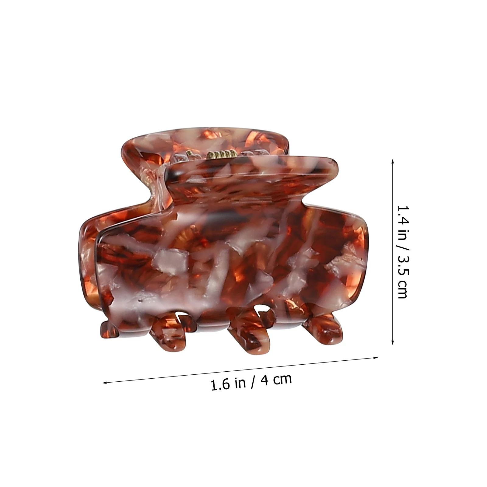 

6pcs Cellulose Acetate Hair Claw Clips Leopard Printed Small Barrettes For Party Wedding Daily Wear Refined Hair Accessories