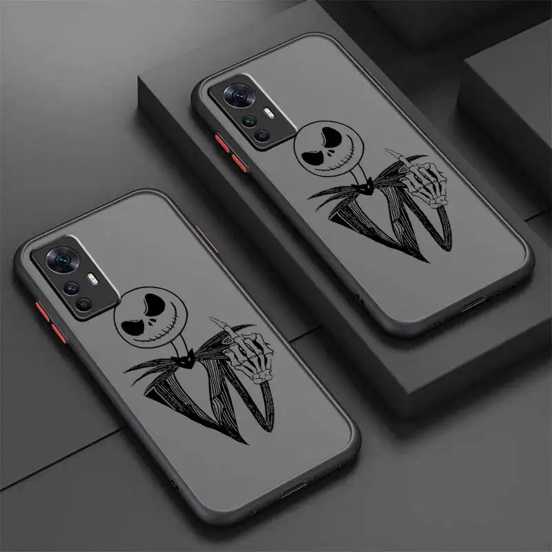 Disney The Nightmare Jack dla Xiaomi Mi 13 12 12S 12T 12X 11 11T 10 9T Lite Pro Ultra Frosted Translucent Phone Case