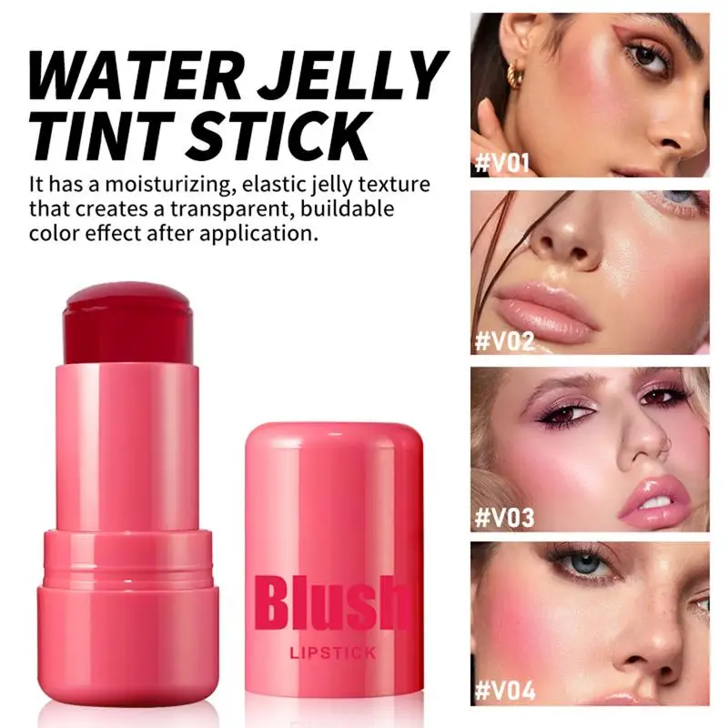 Wang En Lipvlek Stok Water Jelly Tint Stick Langdurige Gezicht Lip Hydraterende Natuurlijke Langdurige Blush Make-Up Accessoires