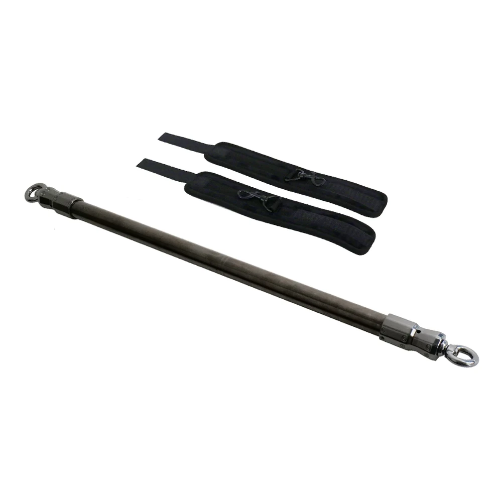 SM Stainless Steel Metal Spreader Bar With BDSM Bondage Plush Ankle Cuffs: A Must-Have Accessory for Adults Perfect Toy