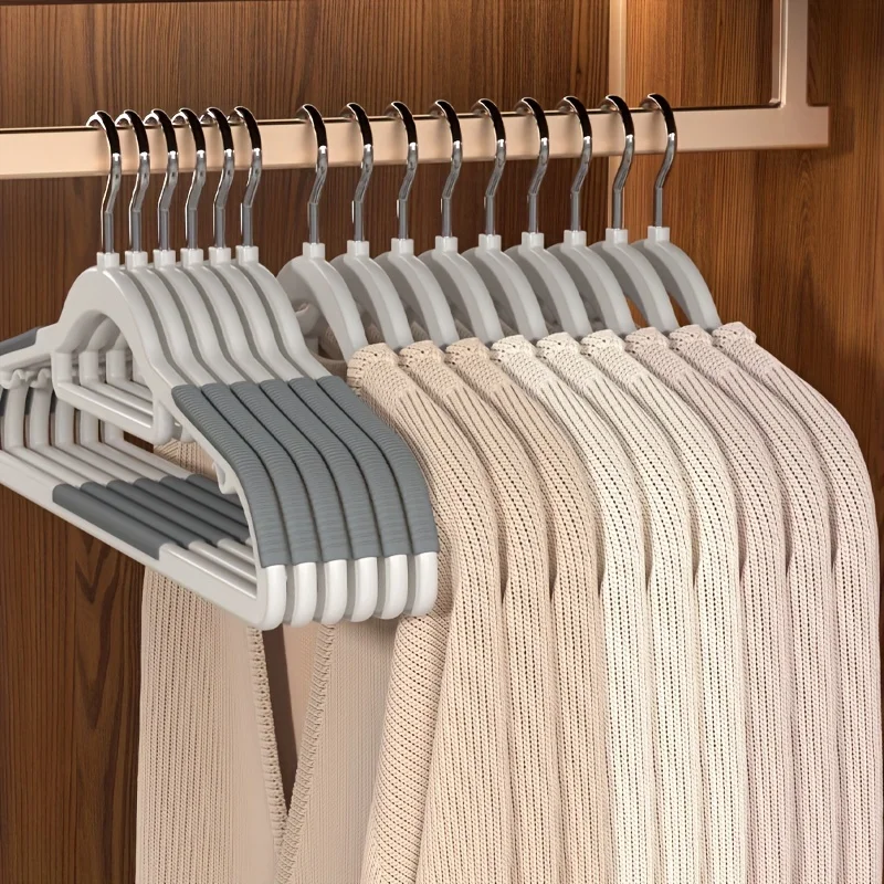 

10pcs Clothes Hanger for Household Use Shoulder Corner Protection Clothes Drying Rack Wardrobe Storage Hanger Clothes Rack