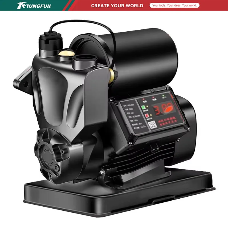 TUNGFULL 220V Automatic Booster Water Pump Self Priming Pump Smart Digital Display Pressure Pump Household Electric Water Pump