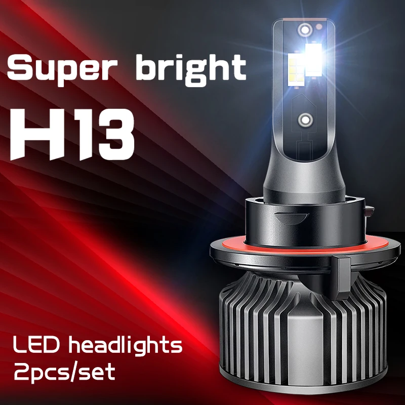 

Sleek and Bright LED Car Headlight Bulbs 9007 9004 9008 H13 HB1 HB5 50W 6000K-6500K Hi/Lo Beam