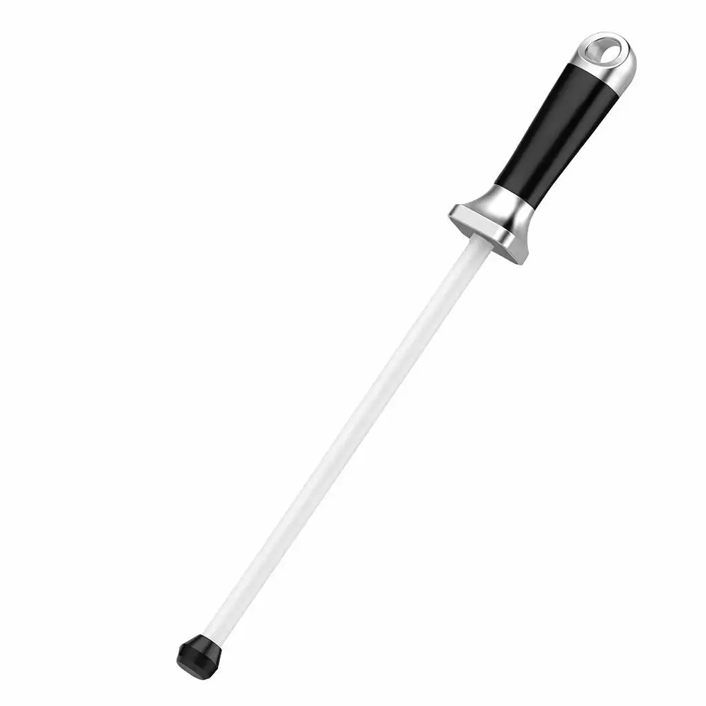 TAIDEA TG2006 12-inch Ceramic Sharpening Rod, 1000 Grit Pro Honing Steel for Knives, LFGB SGS CIQ Certified, 275g Lightweight