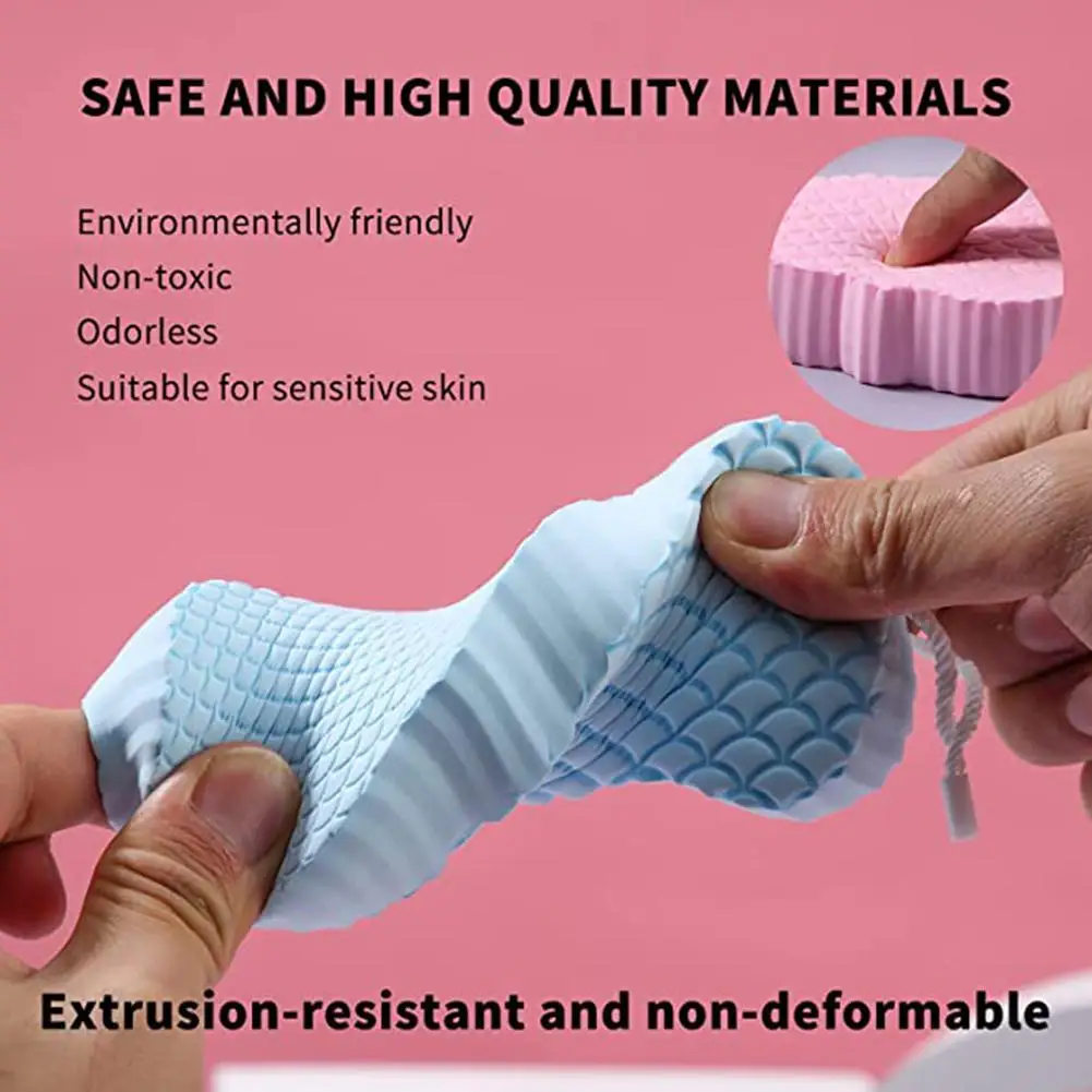 1PCS Zachte Exfoliërende Bad Spons Voor Baby's Volwassenen Hypoallergeen Verwijdert Dode Huid Vuil Modder Zachte Effectieve Diepe Schoon gereedschap