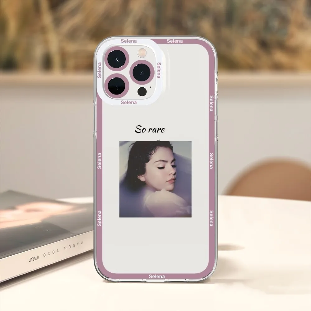 Selena Gomez Singer Phone Case For iPhone 11 12 Mini 13 14 15 Pro Max Transparent Shell