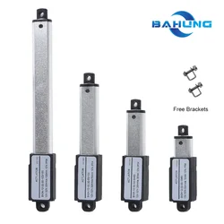 High quality 6V 12V 24V DC Micro linear actuator DC motor 30/50/75mm 100mm 150mm stroke customized 180N force free shipping