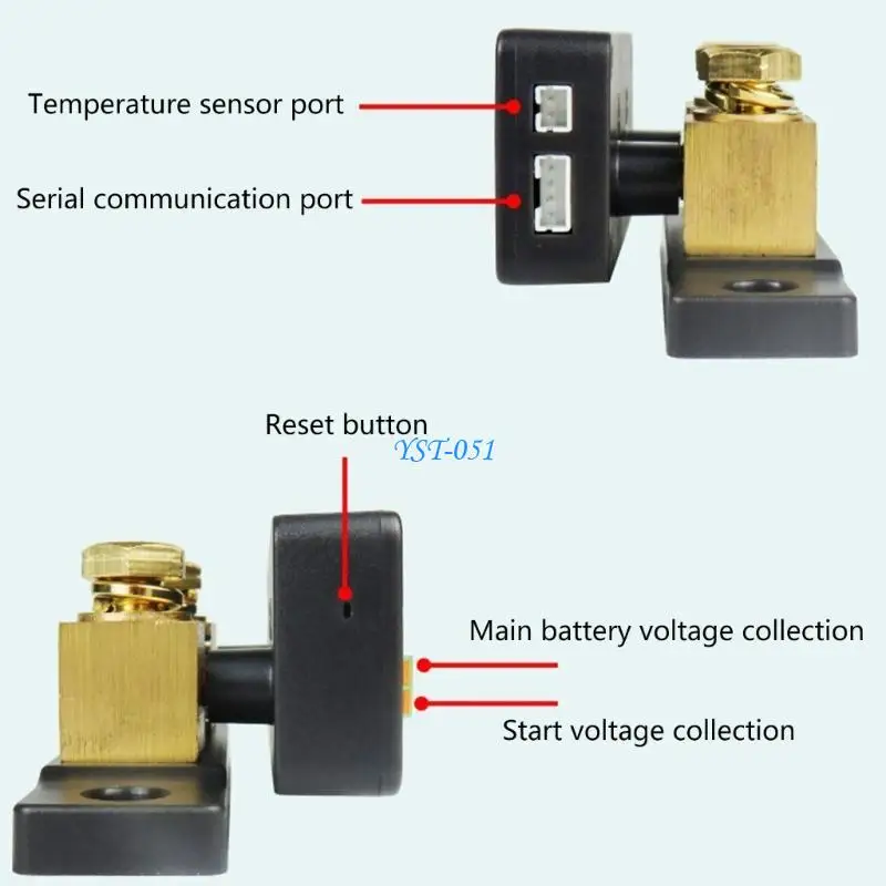 

E15A 150A/300A/500A Battery Monitor DC8-100V Multimeter Control Coulometer