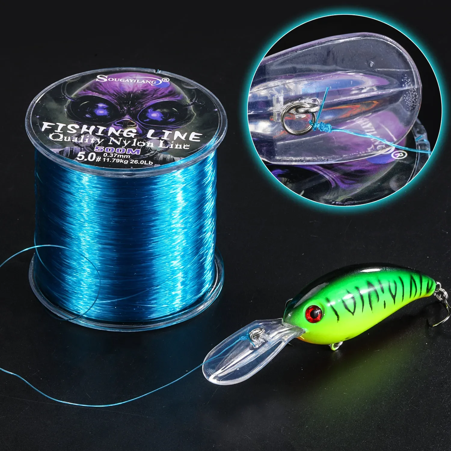 Sougayilang 100/500 m Nylon Angelschnur Drag 7-38LB Nylon Linie Japan Monofilament Süßwasser Linie Pesca Karpfen angeln Zubehör – Detail 8