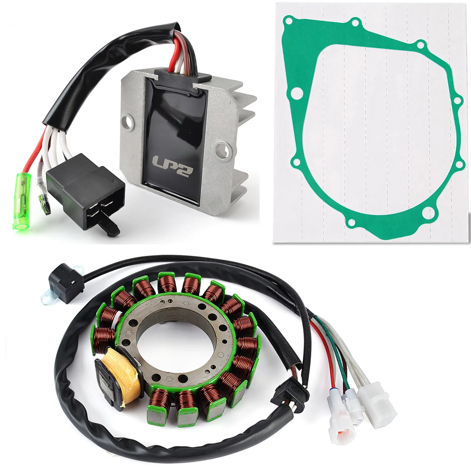 For Yamaha YFM400FW Kodiak 400 4WD 1993-1998 Stator Coil Regulator Rectifier Gasket YFM350 YFM350FW Big Bear 350 4WD 1995-1996