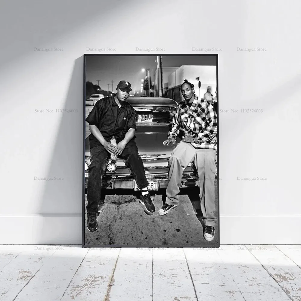 الدكتور دري المزمن 2001 الهيب هوب ألبوم الموسيقى غطاء المشارك يطبع الرسم على لوحات القماش الجدارية صورة صورة هدية لغرفة ديكور المنزل