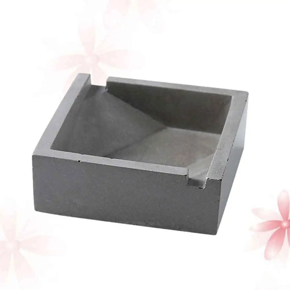 

Cement Ashtray Grey Small Creative Ash Container Tobacco Jar Desktop Decoration Home Office Ornament Novelty Gift
