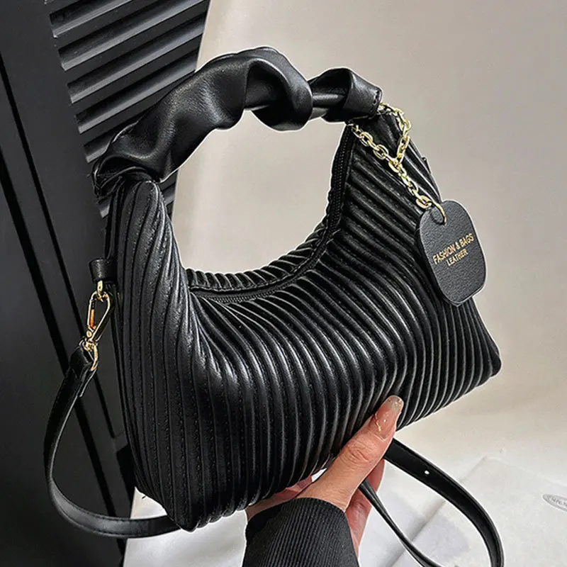 

Vertical Stripe Handbag Women's 2025 New Design Crossbody Bag Versatile Underarm Bag Luxury Bag Designer Bags Luxury
