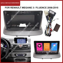9 Inch For Renault Megane 3 / Fluence 2008-2015 Car Radio MP5 GPS Android Player Head Unit 2 Din Fascias Panel Dash Frame Cover