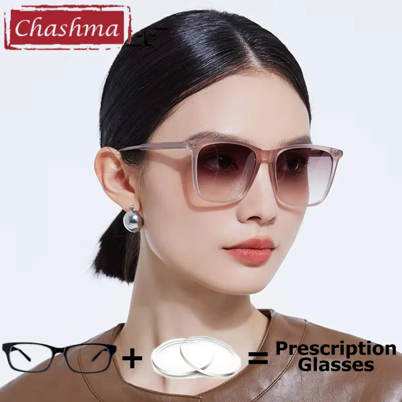 Chashma Gafas Women Sunglasses Myopia Lenses Fashion Polarized Glasses Fashion Prescription Driving Tint Color Sun Eyeglass