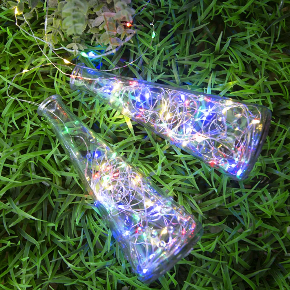 Flexible LED Silver Copper Wire Lights Battery Operated USB Powered Decorative String Lamps For Gift Box Flower Bouquet