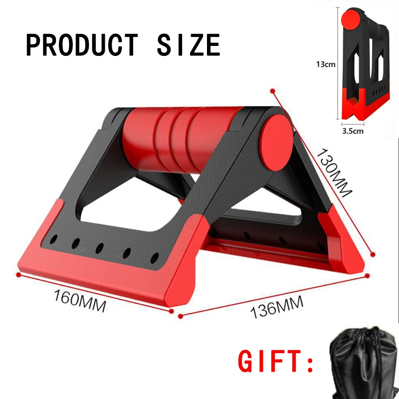 2 Pcs Foldable Push-Up Rack Multi-Function Push Up Board Arm Muscle Training Push Up Bar Portable Fitness Equipment For Home Gym