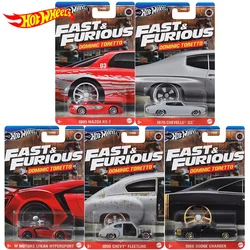 Original Hot Wheels Car 1/64 Diecast Fast&Furious Dominic Toretto Mazda Rx-7 Chevelle Ss Motors Model Toys for Boy Birthday Gift