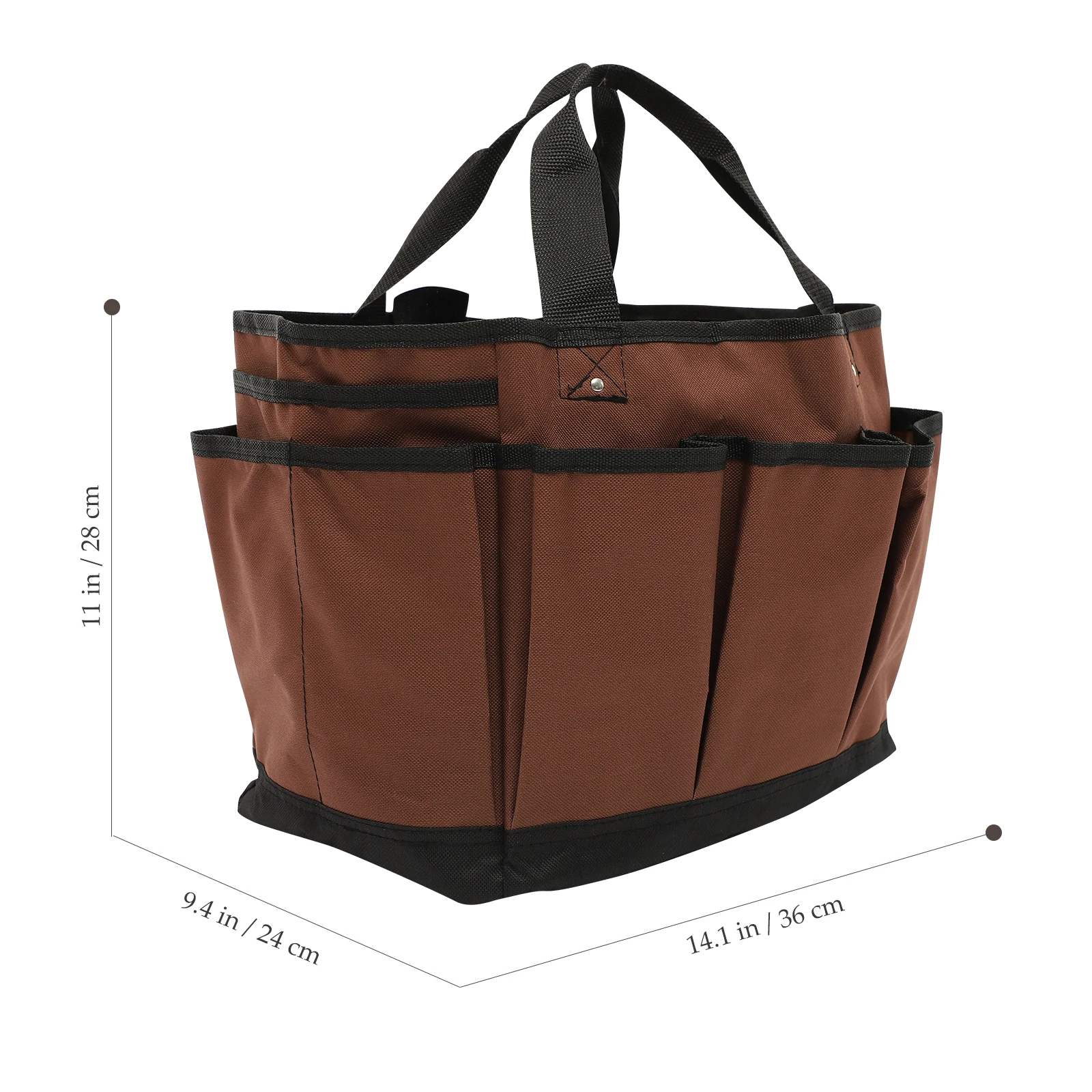 Torba na narzędzia z tkaniny Oxford, składana torba do przechowywania narzędzi ogrodowych, przenośny pojemnik na materiały do napraw i konserwacji.