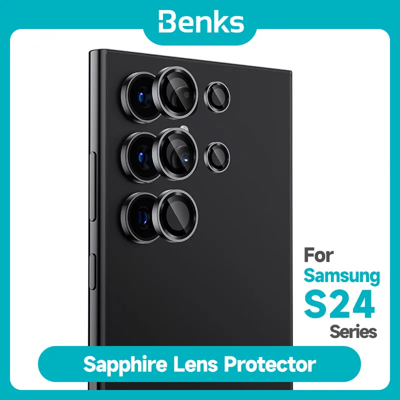 Benks Sapphire Camera Lens Protector for Samsung S24 Ultra S24+ HD Anti-Scratch Glass Film