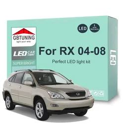 20Pcs Cars Accessories For Lexus RX RX300 RX330 RX350 RX400h 2004 2005 2006 2007 2008 Canbus Dome Trunk LED Interior Light Bulb