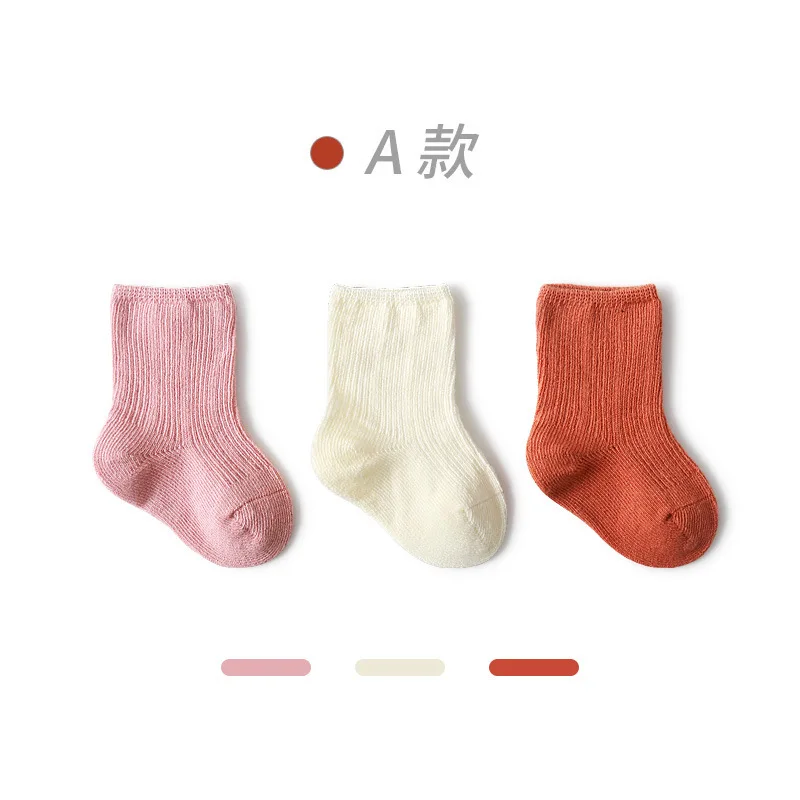 Baby socks baby short tube socks newborn cotton tyles solid color baby girl accessories ropa de bebe одежда для новорождëных