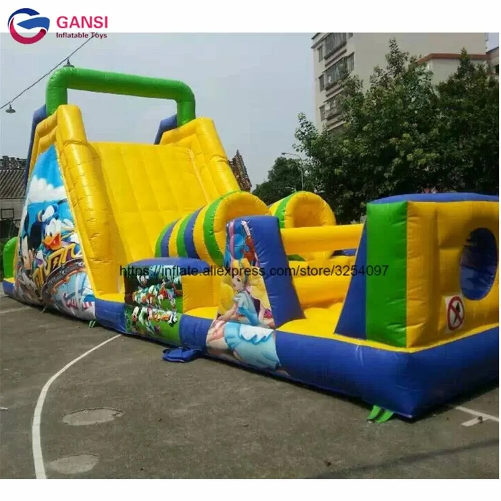 

Park Boot Camp Inflatable Obstacle Course Jumping Game For Kids Factory Giant Inflatable Obstacle Course For Sale