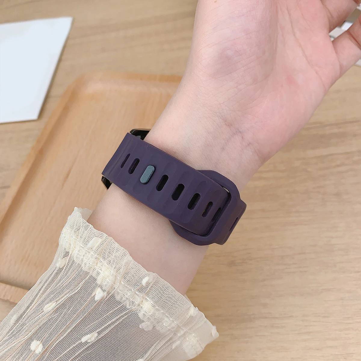 Redmi Watch 5/4 용 실리콘 스트랩 Miband 9Pro/8Pro 통기성 교체 시계 밴드 용 소프트 스포츠 편리한 손목 밴드