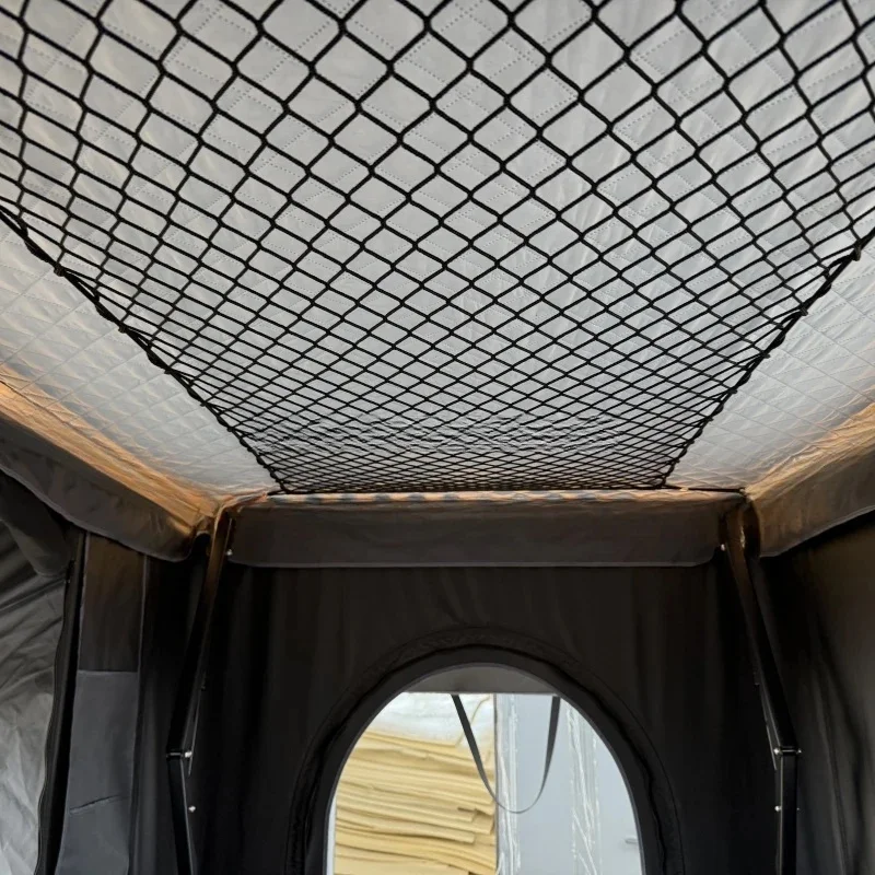 New Style 145cm Width Aluminum Shell Pop-Up Roof Top Tent For Off-Road Camping