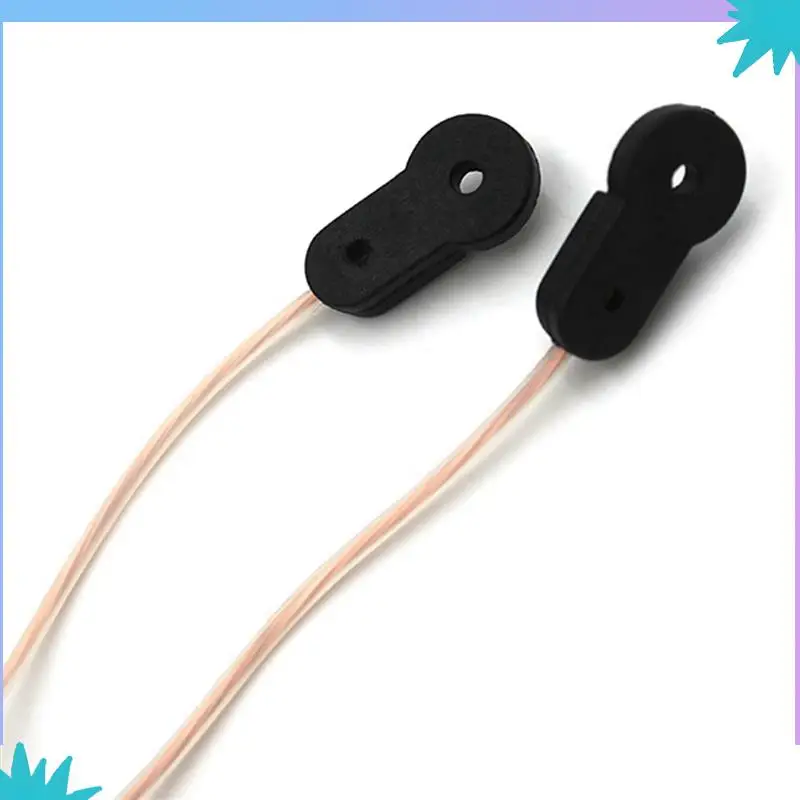 ABZW 2X FM 라디오 안테나 75 OFM 다이폴 실내 T 안테나 구리 HD 공중 수신기 남성 유형 F 커넥터