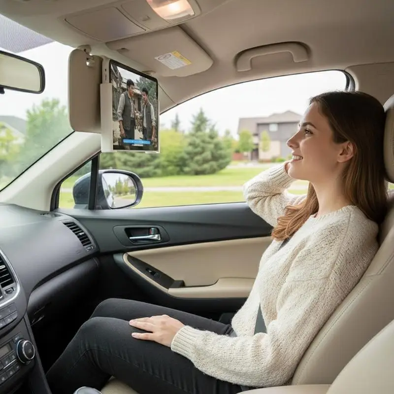 【L】Universeller Auto-Sonnenblendenhalter für Telefon und Tablet, 5er-Set mit praktischem Ladeanschluss für den Einsatz in mehreren Fahrzeugen